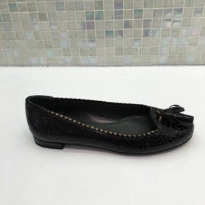 Stuart Weitzman Black Flats Tassels Sz 6